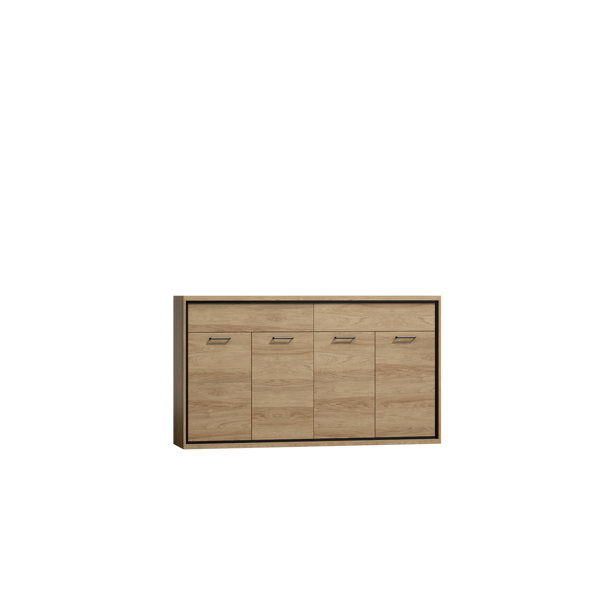 Komoda do salonu o szerokości 177 cm w kolorze natural hikora