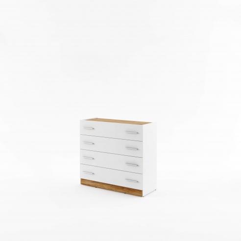 Komoda DENO 100 cm biały/dąb stirling Komoda DENO 100 cm biały/dąb stirling