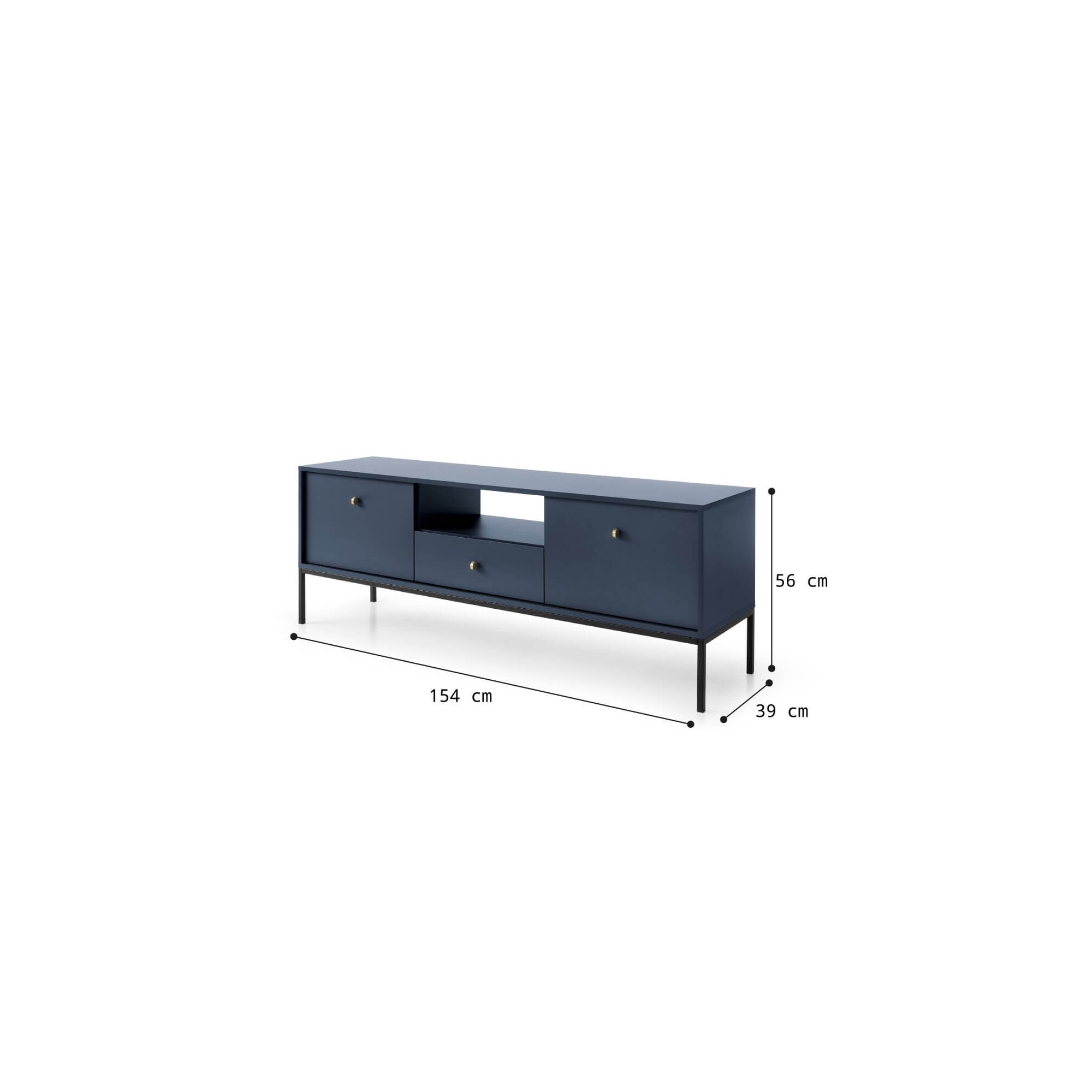 Szafka RTV na metalowych nogach