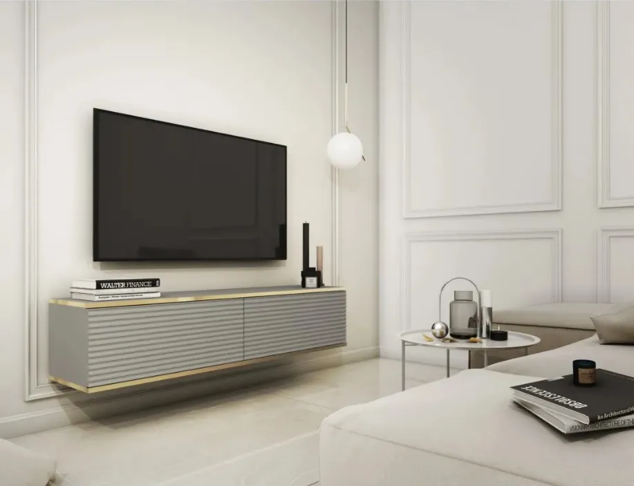 Szafka RTV ORO 135 cm z frontami MDF