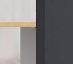 Grafit/dąb linearny/natura/szary połysk