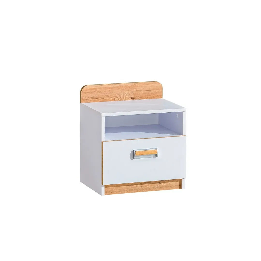 Szafka nocna Loreto Dąb nash / Biały brylantowy