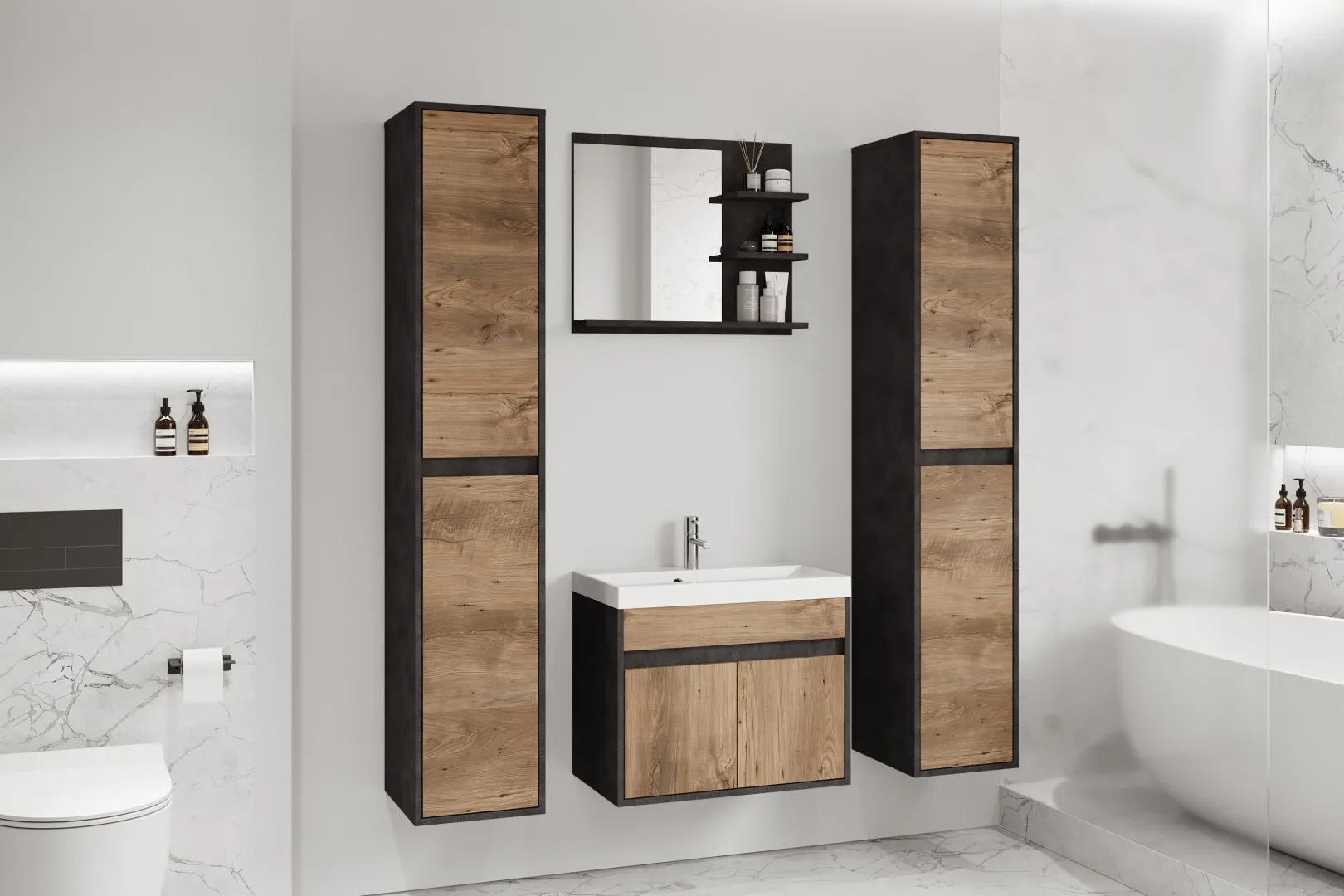 Meble łazienkowe "CAPRI XL" z umywalką