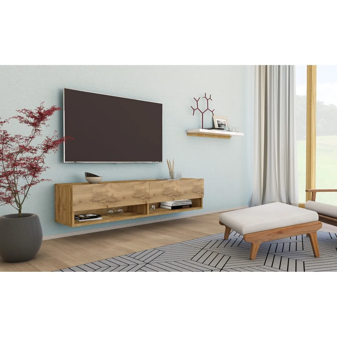 Podwieszana szafka RTV ANNE, 140 cm