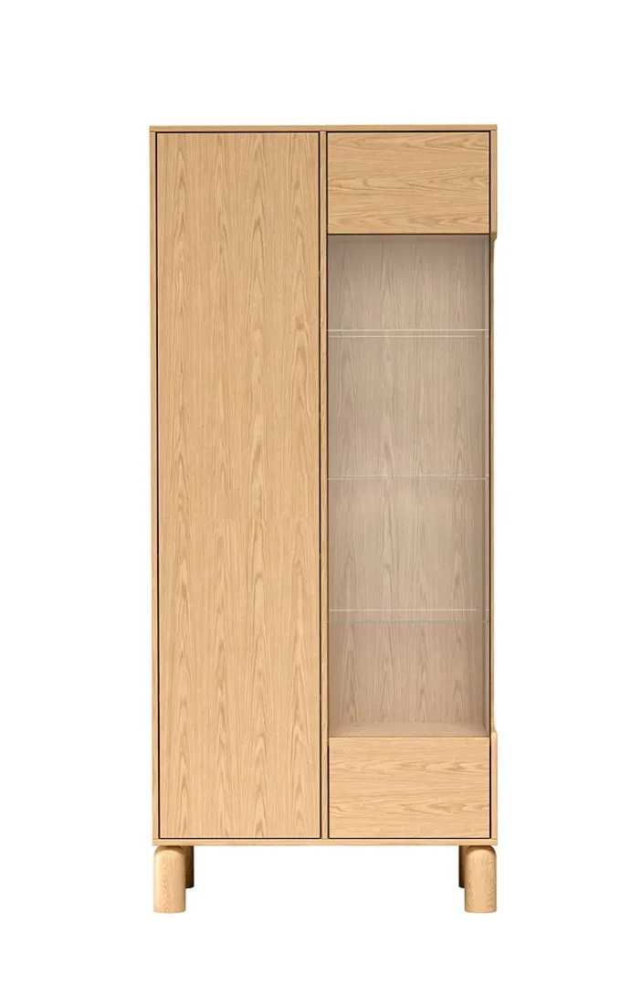 Wysoka witryna SORIA 4, 89 cm, 2 drzwi
