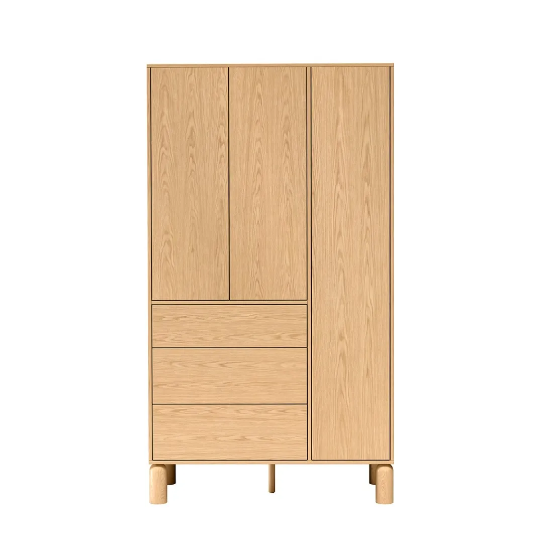 Szafa SORIA 9, 110 cm, 3 drzwi, 3 szuflady