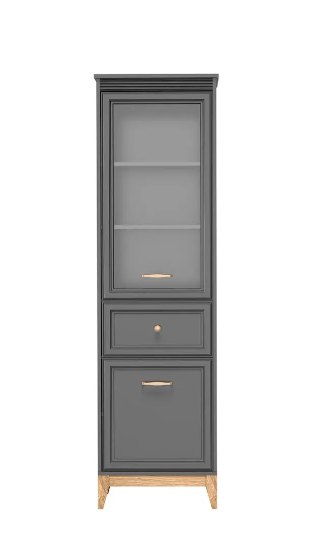 Witryna wysoka TULUZA 6, 55 cm, 2 drzwi, 1 szuflada
