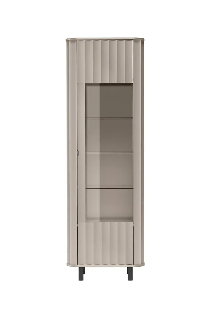 Witryna NOVARA 4, 40,5 cm, przeszklone drzwi, półki