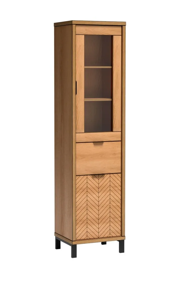 Witryna FONTE 2, 50 cm, 2 drzwi, 1 szuflada